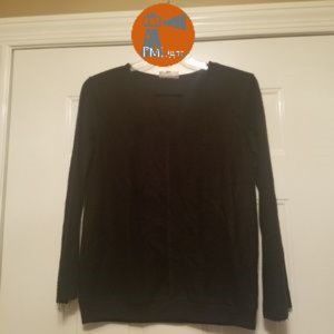 Olive + Oak Sweater Small Black New Long Sleeve